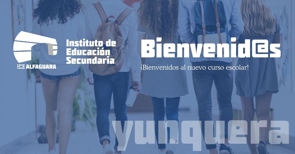 Bienvenida al curso 2025-26 del Centro Educativo del IES Alfaguara
