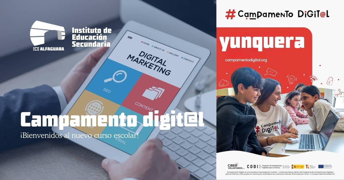 Campamento Digital en Yunquera Alumnado del IES Alfaguara