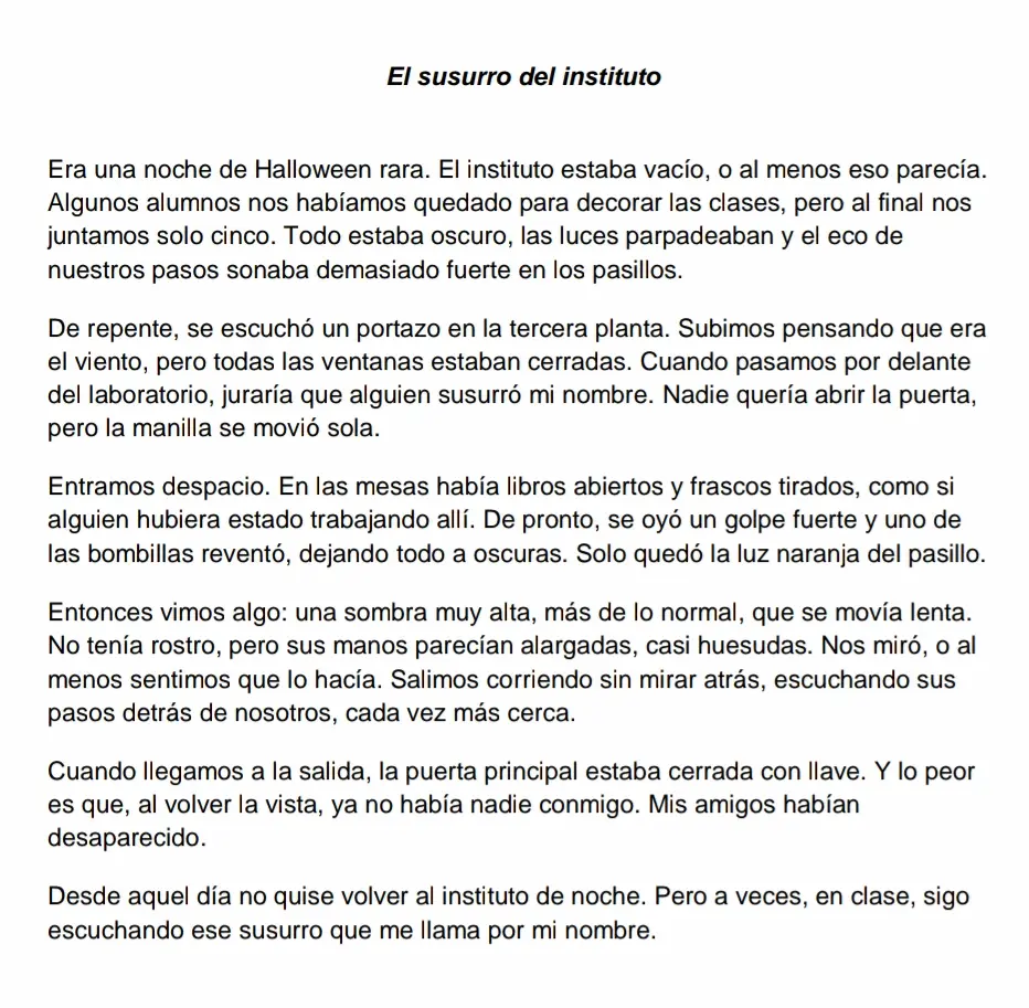 El susurro del instituto del IES Alfaguara