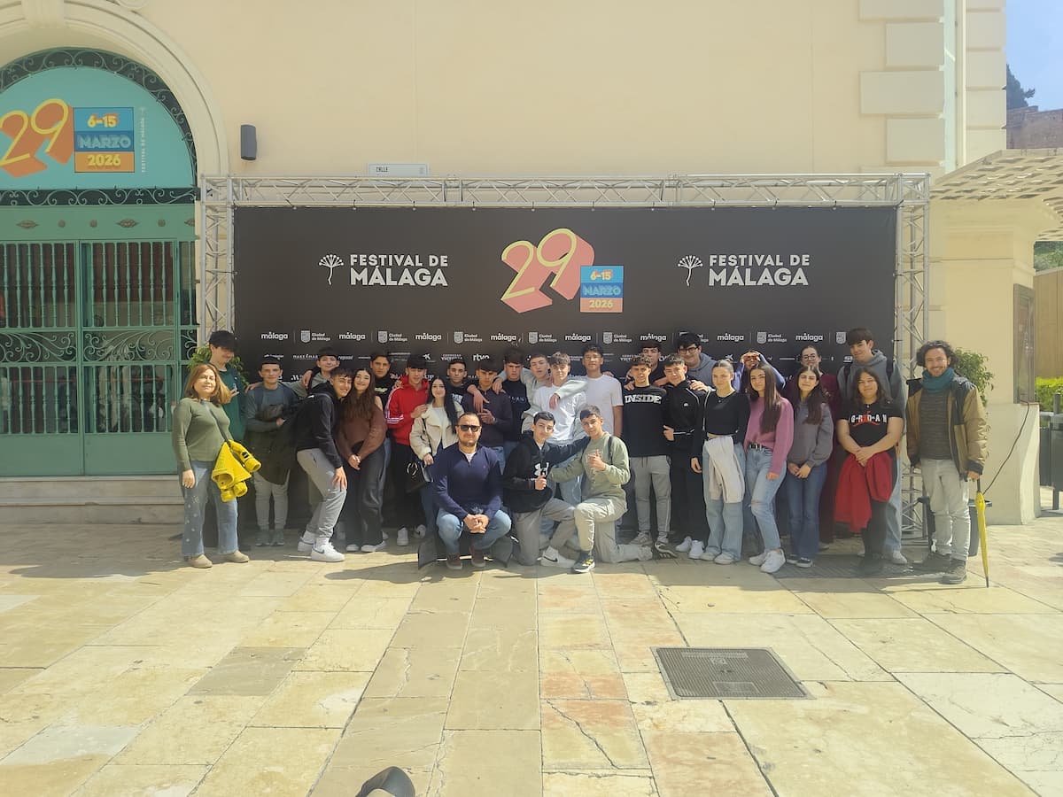 Alumando de 4 de eso de 2026 IES Alfaguara en el Festiva de Cine de Malgaga